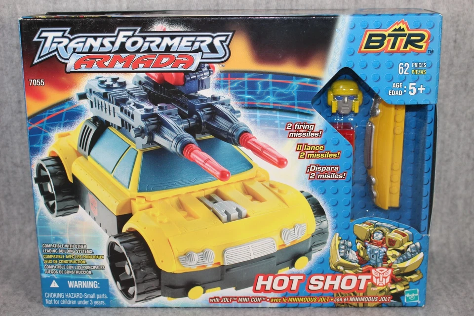 TRANSFORMERS BTR Armada Hot Shot Hasbro 2003 Jolt Mini-Con Action Build Set New - Bild 2 von 4