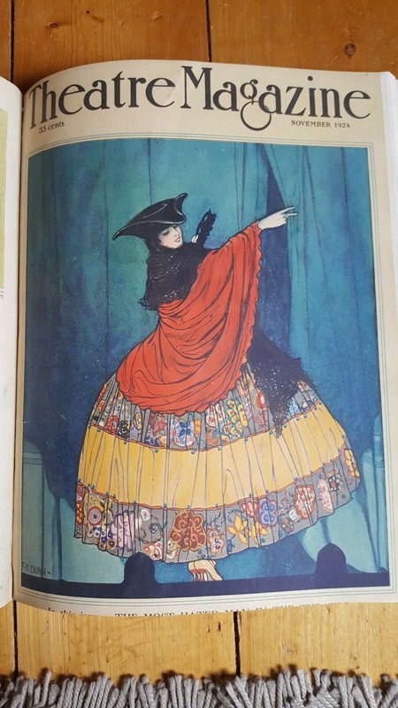 RARE November 1924 Theatre Magazine with F K Dunn cover