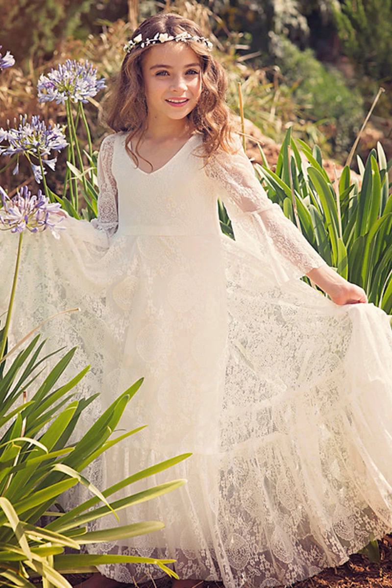 Ivory bridesmaid dresses hot sale girls