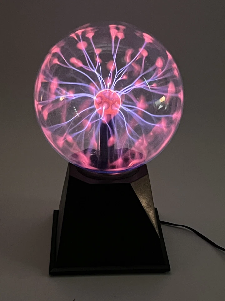 Bola de luz de plasma, esfera de relámpago de vidrio sensible al tacto de 6 pulgadas, regalo de Navidad Foto 3 de 4