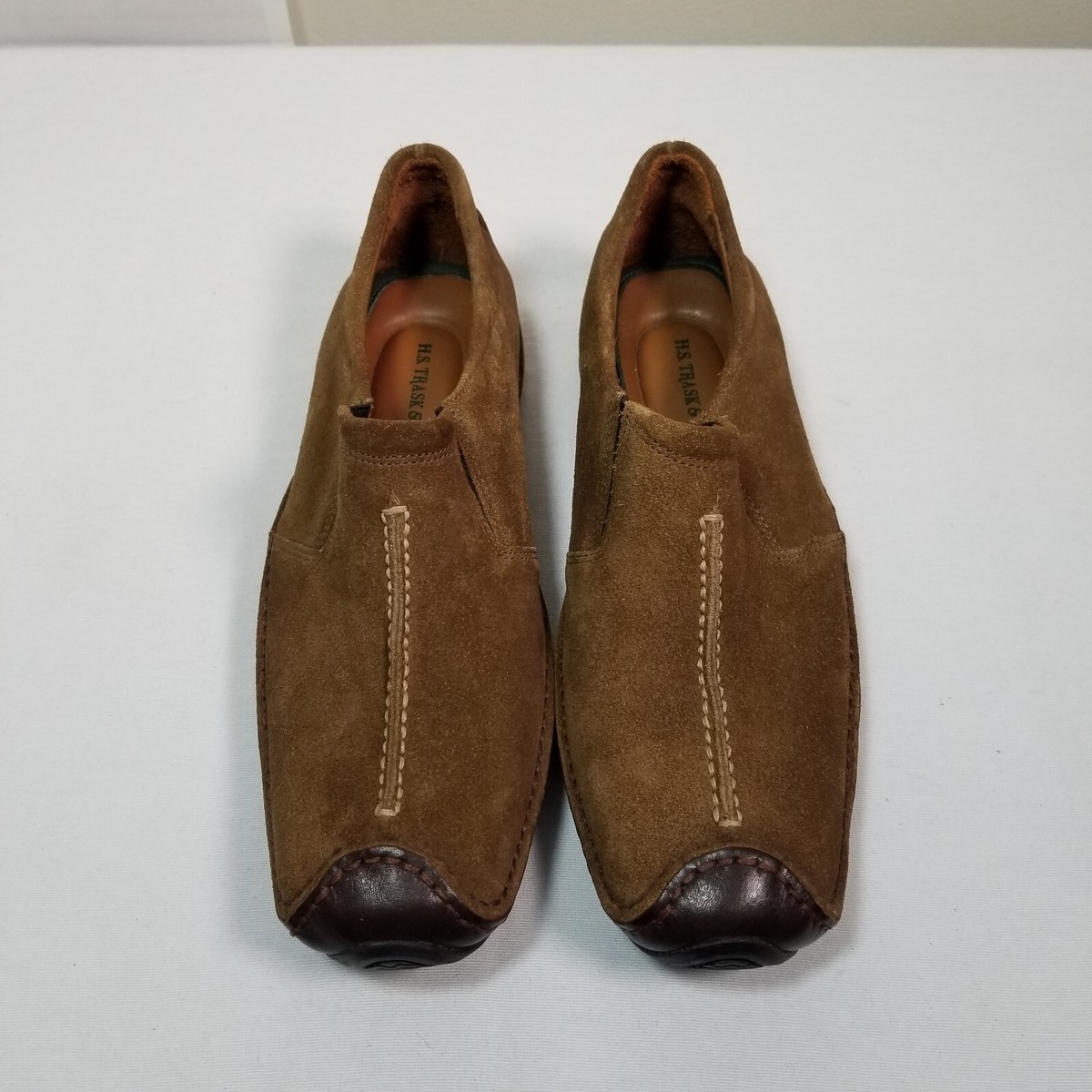 H.S. Trask & CO Mens Leather Loafer Slip On Mocs Shoes 