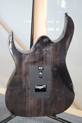 2011 Ibanez RG Series RG350QMZ Electric Guitar - Transparent Gray