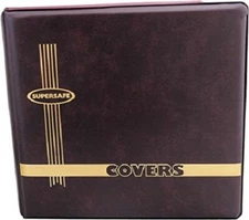 Supersafe #6 First Day Cover FDC Binder 3 D Rings New Large Capacity In Red