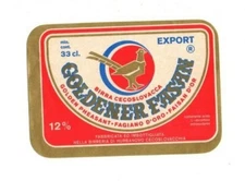 Slovakia - Vintage Beer Label - Pivovar Hurbanovo - Goldener Fasan