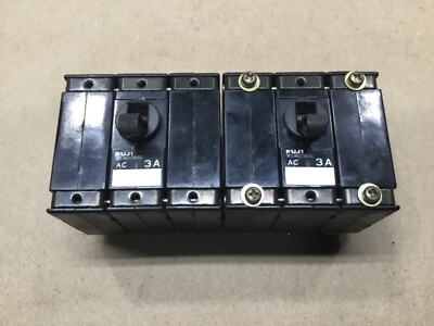 Lot Of 2 Fuji Electric CP 33EM/3N Circuit Protector 3A 250V 41