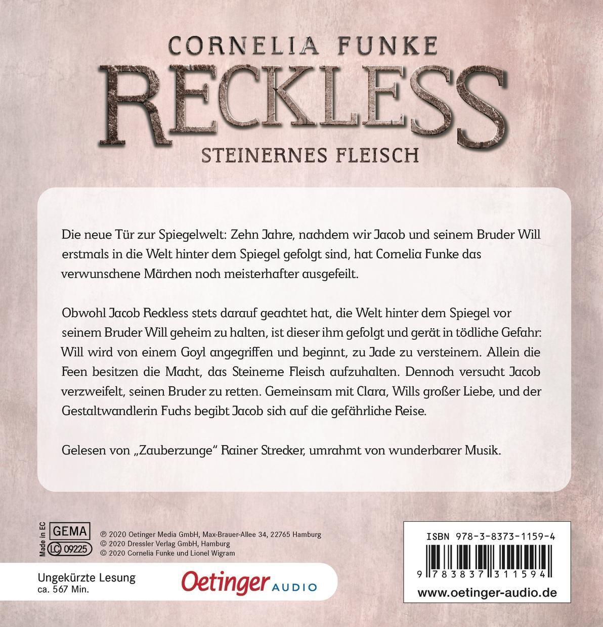 Thumbnail - Reckless 1. Steinernes Fleisch | Cornelia Funke (u. A.) | Deutsch |