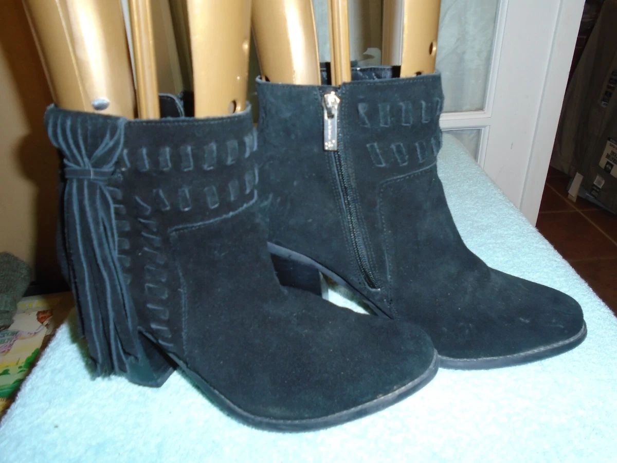 Jessica simpson black store leather booties