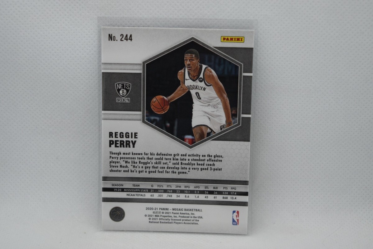 perry ページです。 Reggie Perry #244 - 2020-21 Panini Mosaic - Brooklyn Nets