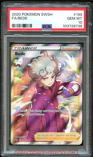 Pokemon Sword & Shield Bede 199 PSA 10
