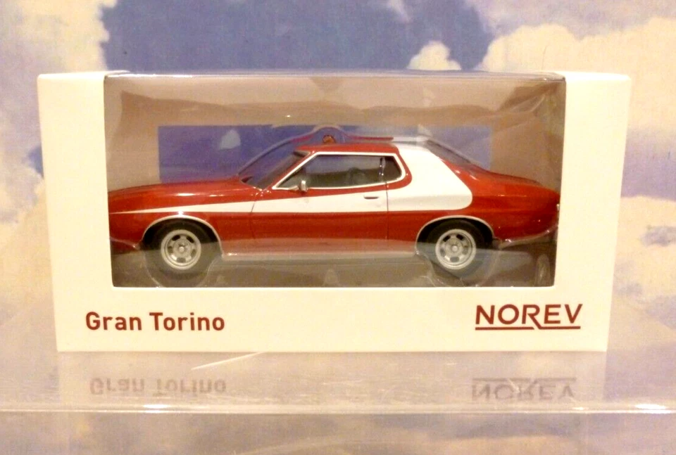 NOREV DIECAST 1/43 1976 FORD GRAN TORINO IN RED & WHITE "STARSKY & HUTCH" - Image 3 of 4