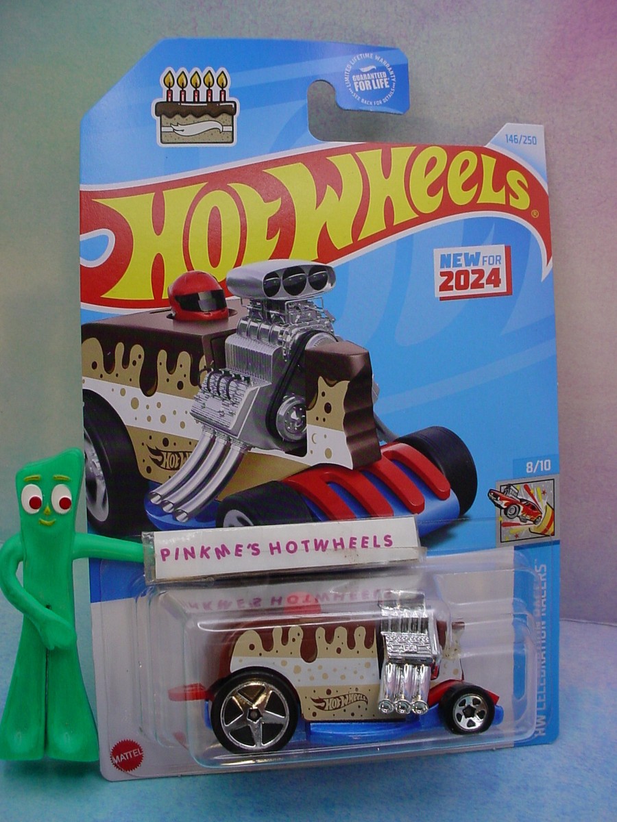 2024 Hot Wheels 🎂 BIRTHDAY BURNER #146 brown 🎂HW CELEBRATION