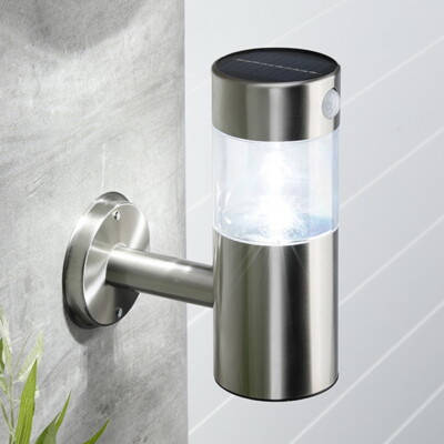 SolarGaragenAußenleuchte mit Bewegungmelder Wandleuchte Gartenlampe