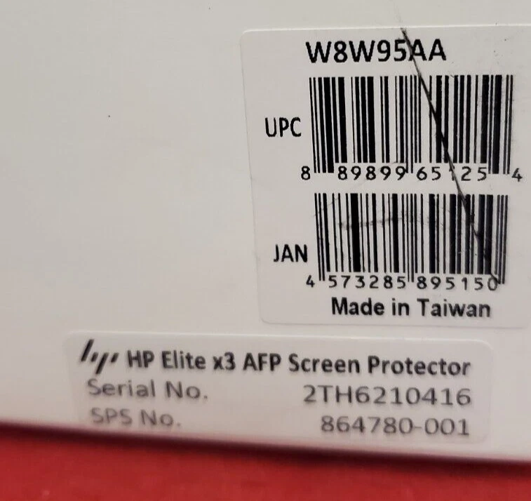 Protector Pantalla HP W8W95AA Elite X6 AFP 864780-001 Nuevo Genuino Foto 3 de 4