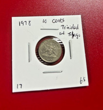 1978 TRINIDAD AND TOBAGO 10 CENTS COIN - NICE WORLD COIN !!!