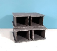 Four Aquarium Spawning Caves Pleco Catfish Breeding Tunnels Slate Rock FIsh Tank