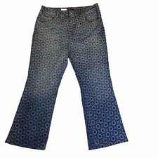 Anthropologie Pilcro The Icon Flare Jeans Womens 32 Denim Boho Blake Lively