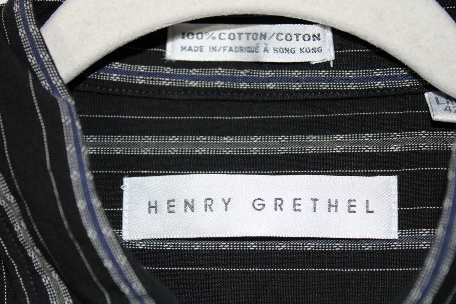 Men's Henry Grethel 100% Cotton Shirt Vintage Lar… - image 3