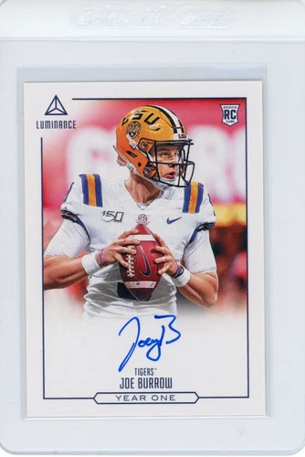 2020 Joe Burrow Rookie Auto Luminance Year One - On Card Auto - Blue Ink SSP
