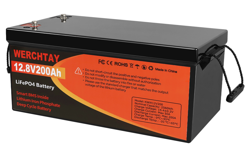 12V 100Ah 200AH Lithium Battery LiFePO4 BMS Solar Boat RV Marine ...
