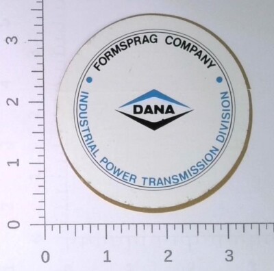 Vintage Formsprag Dana Axles Inc Maumee Ohio Coal Mining Sticker Decal