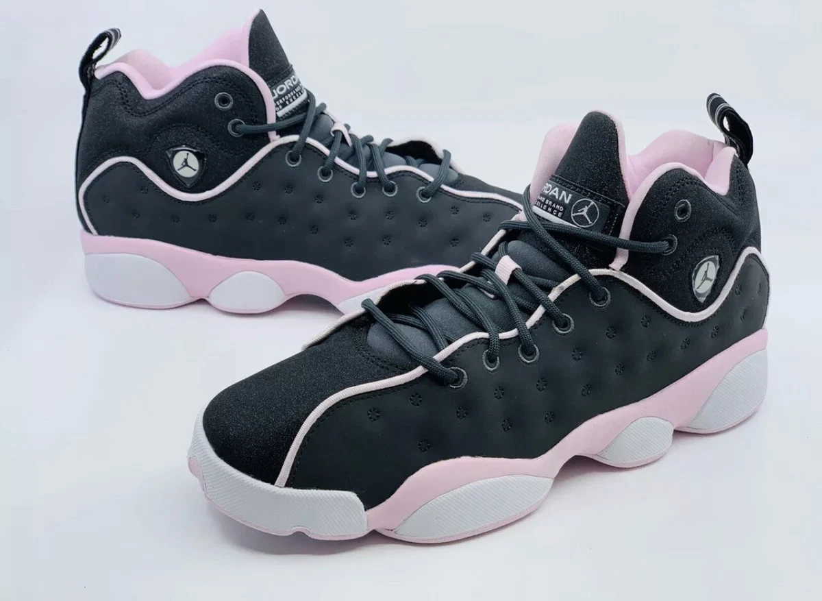 JORDAN JUMPMAN TEAM II BIG KIDS SHOES SNEAKERS PINK GRAY 820276 060 SIZE 9.5Y