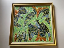 Abstract Painting Birds Modernist Hitchcock Expressionism Modernism TSS Listed