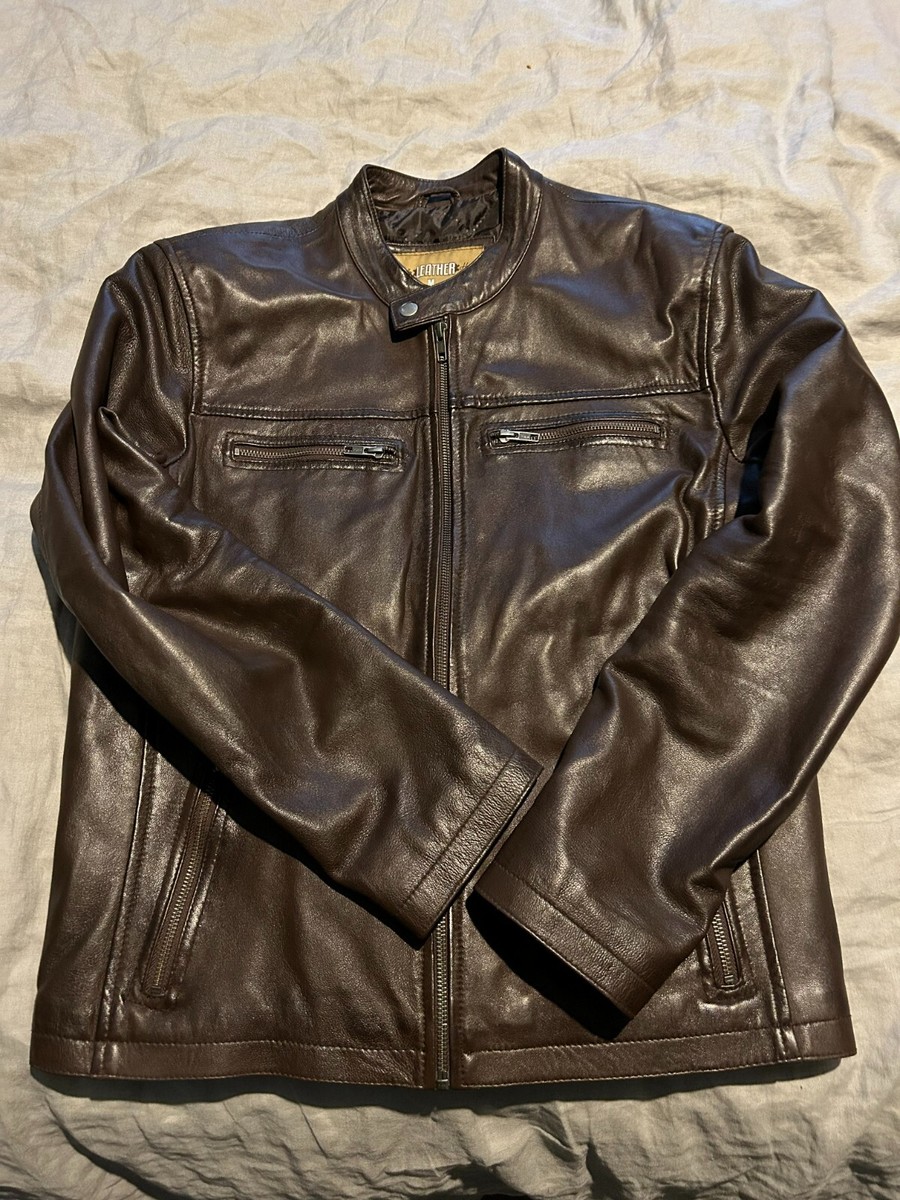 Lucky Brand Mens Leather Jacket Brands Lucky Brand Men's Washed