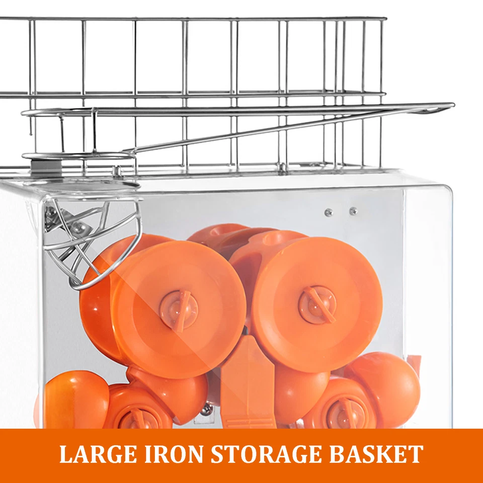 Ginkman Nueva Máquina Exprimidora Eléctrica Naranja 304 Acero Inoxidable 120W Comercial Foto 3 de 4