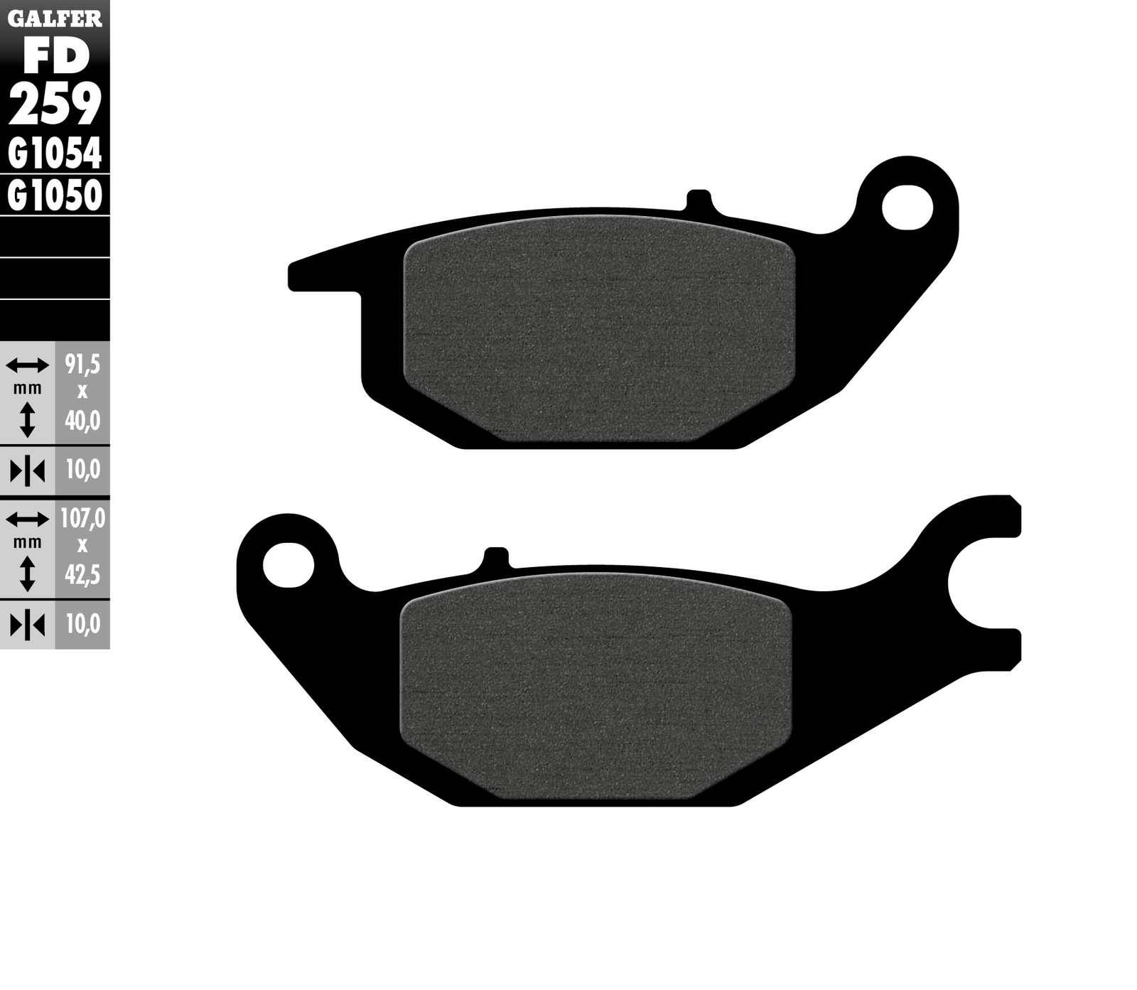 Plaquettes de frein moto Honda XL125V Varadero et CBR 125 2005 2006 2007 KH343