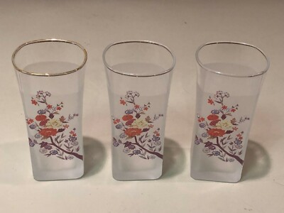 Vintage Three Milky White Small White Glasses