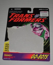 Transformers Original G2 GO BOTS FRENZY  Card Back Tech Spec