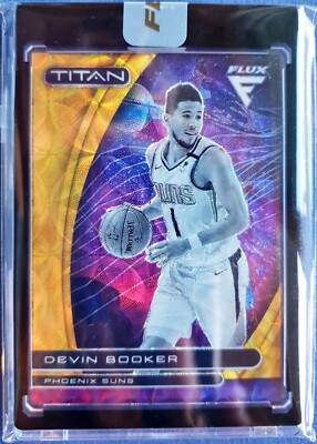 2020-21 Panini Flux Devin Booker Phoenix Suns Titan Gold Scope /18