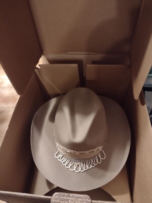 ? Vintage Cheyenne Hat Co Wool Western Hat ? Vintage Cheyenne Hughes Hat Co. Beige Size 7 1/4 100% Wool  main image 3