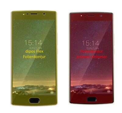 Dipos 2 Pellicole Protettive Cristallo Per Doogee BL7000 - Made In Germany, Taglio Laser, HD, Antigraffio