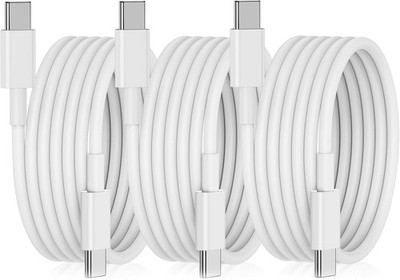 3-Pack 60W USB-C Fast Charger Cable for iPhone 16/15, 6FT