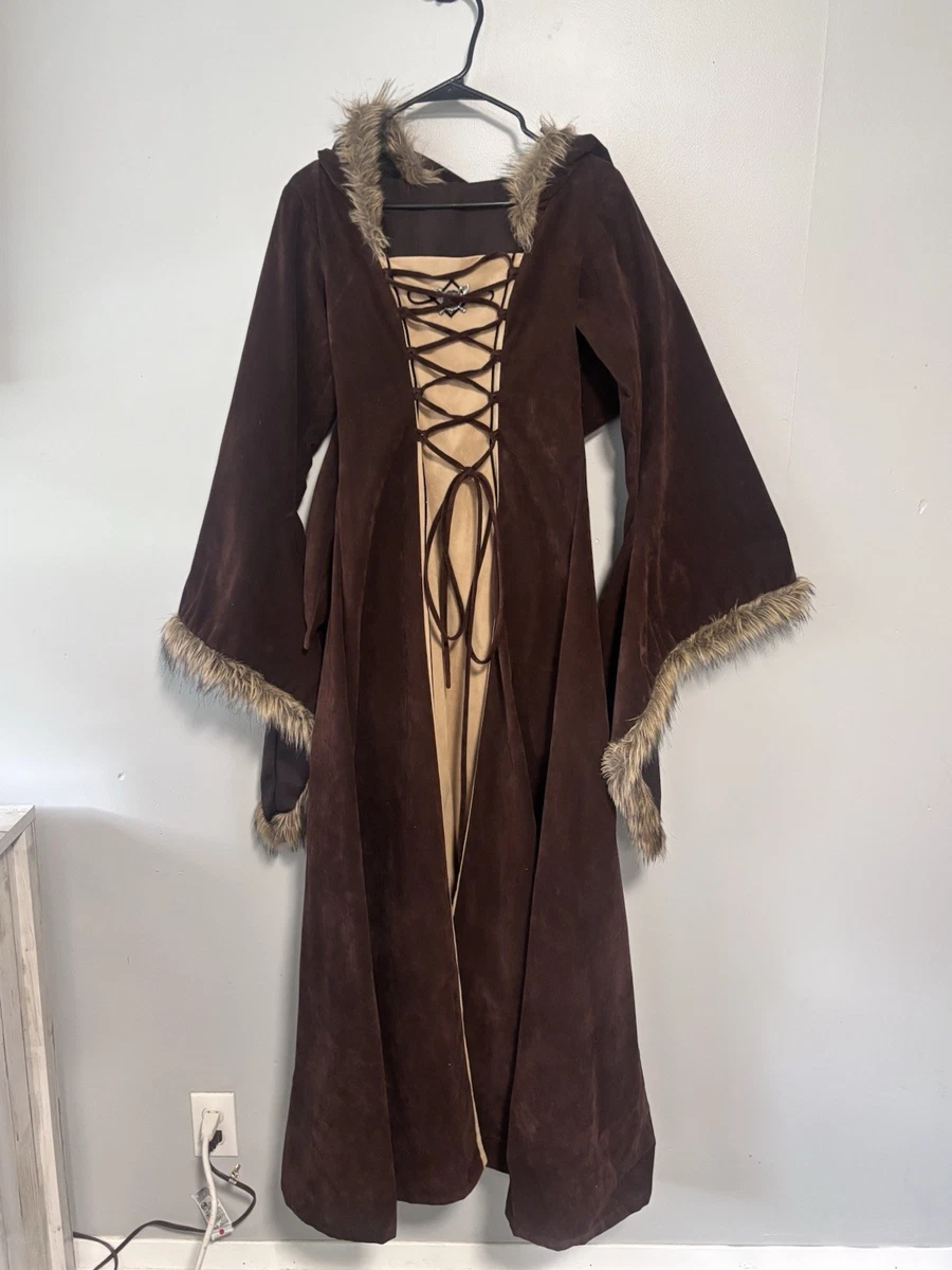 brown floral silk dress Mirella Longline Faux-Fur – Boreal Luxe main image 0