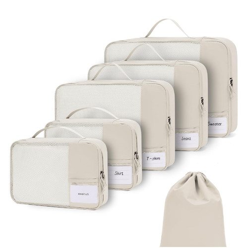 ECOHUB Koffer Organizer Set 6-teilig, Recycelte