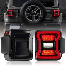 Smoke lens LED Tail Lights Compatible with Jeep Wrangler JL 2018-2026 - NEW