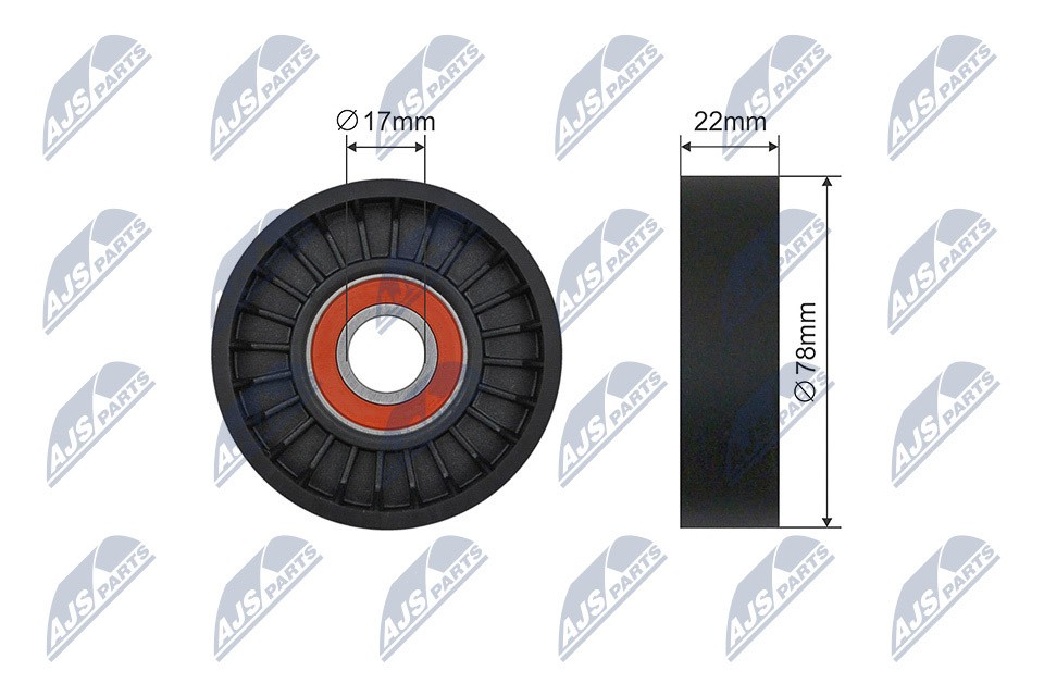 Nty Pulley Idler V-Belt For Kia Carnival 2.9 Td 99-06 - Image 3