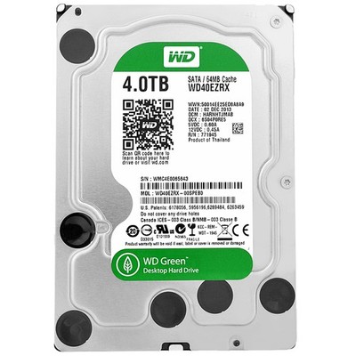 Western Digital Green 4TB WD40EZRX 64MB Cache 7200 RPM SATAIII 3.5''