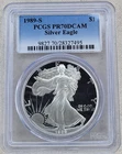 1989-S American Silver Eagle Proof PCGS PR 70 DCAM US Mint $1