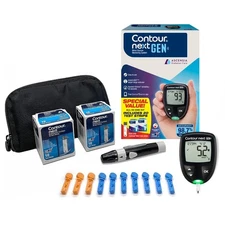 Ascensia CONTOUR NEXT GEN Blood Glucose Monitor All-In-One Kit with 20 Test Stri