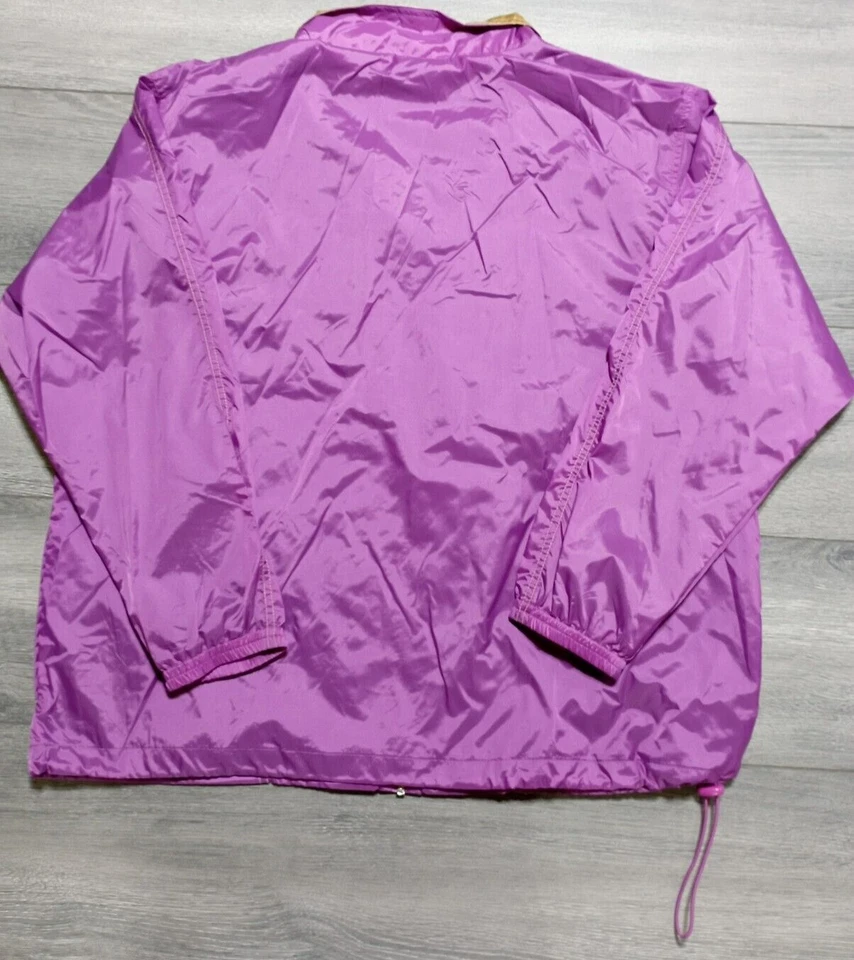 Chaqueta JIT Sport Plus Vintage Adulto 2X Púrpura Dorado Retro Malla Atlética Unisex Foto 2 de 4