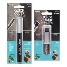 RED by Kiss Quick Cover Gray Hair Touch Up, Moisturize and Shine, Brush Type & S