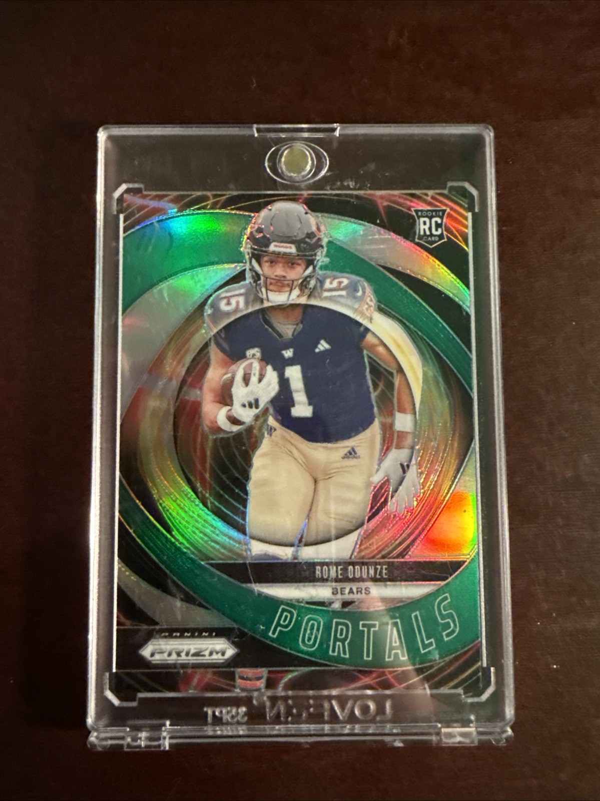 2024 Panini Prizm - Portals Rome Odunze #9 Green Prizm (RC)