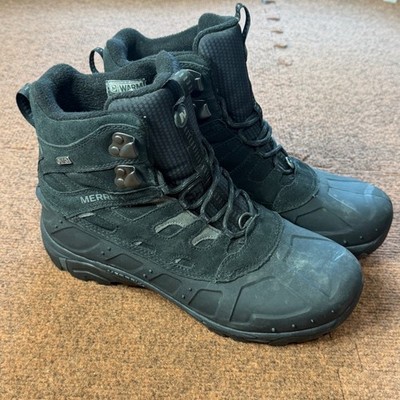 Merrell Thermo Chill Mid Shell Waterproof Winter Boots Mens 9 Black J41917