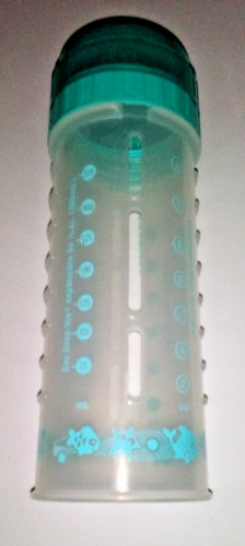 Vintage Playtex Baby Bottle Drop Ins Green 8 oz. Fish No Nipple
