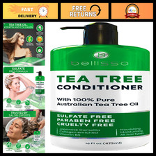 Sulfate-Free Tea Tree Oil Conditioner - Anti-Dandruff, Itchy Scalp Relief for Oi