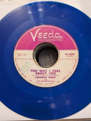 ROCKABILLY Kenneth Trent The Way I Feel About You Veeda 4002 1962 BLUE HEAR IT