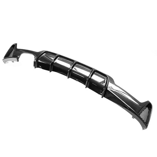 Rear Bumper Diffuser Twin Exhaust For BMW 4 Series F32 2014 2015-20 Carbon Fiber - Picture 4 of 11